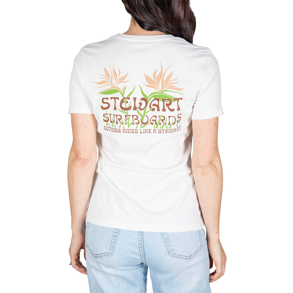  STEWART BLOOMING BIRDS WOMENS S/S T-SHIRT(Stewart Blooming Birds Womens S S T Shirt)