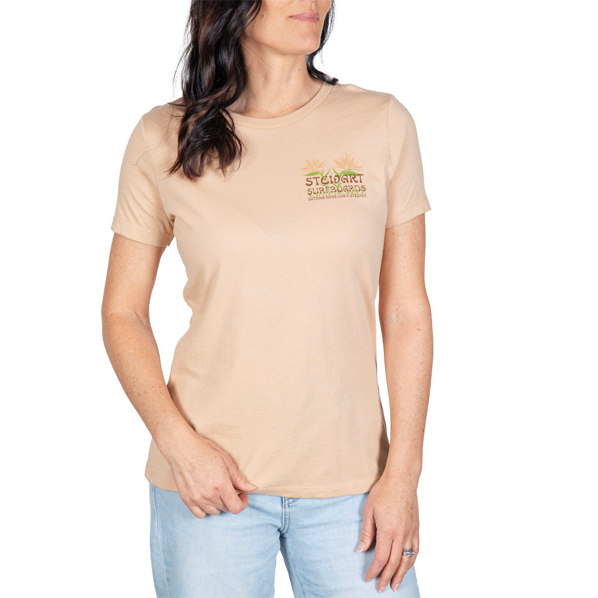  STEWART BLOOMING BIRDS WOMENS S/S T-SHIRT(Stewart Blooming Birds Womens S S T Shirt)