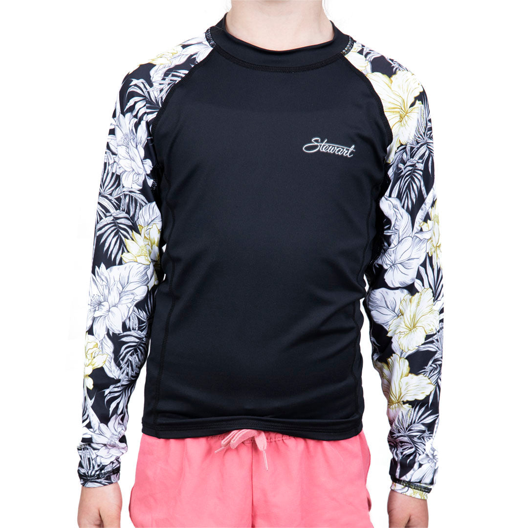  STEWART GIRL'S NAPALI RASH GUARD(Stewart Girls Napali Rash Guard)