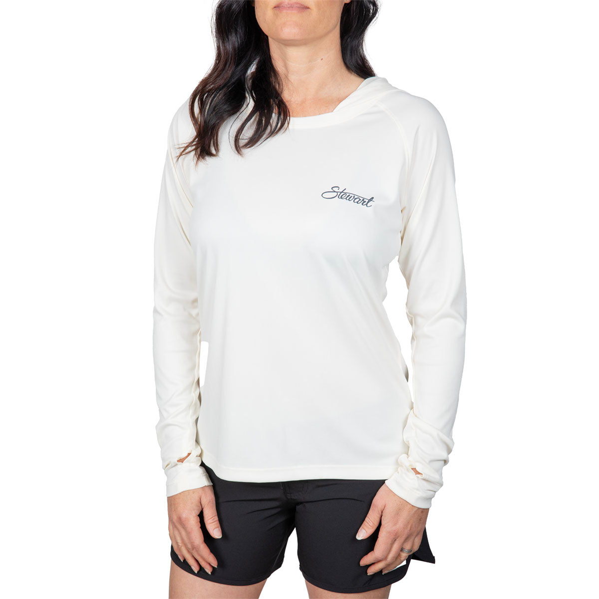  STEWART WOMEN'S GINGERL/S TECH UV SURF HOODIE(Stewart Womens Ginger L S Tech Uv Surf Hoodie)