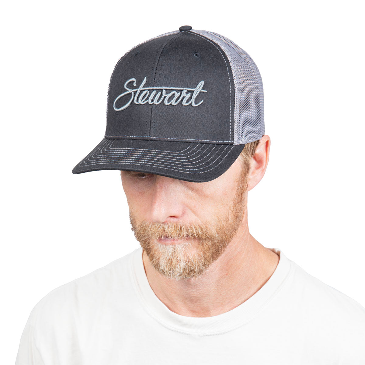  STEWART SCRIPT RETRO TRUCKER HAT(Stewart Script Retro Trucker Hat)