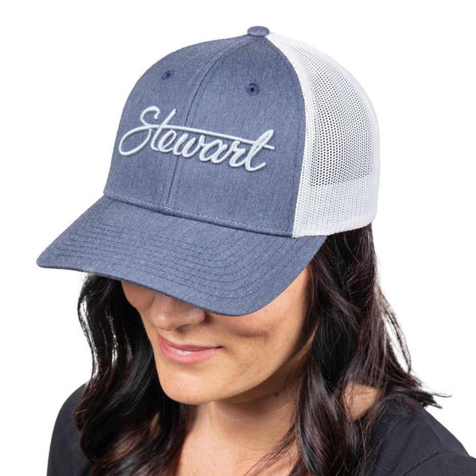  STEWART SCRIPT LOW PRO TRUCKER HAT(Stewart Script Low Pro Trucker Hat)