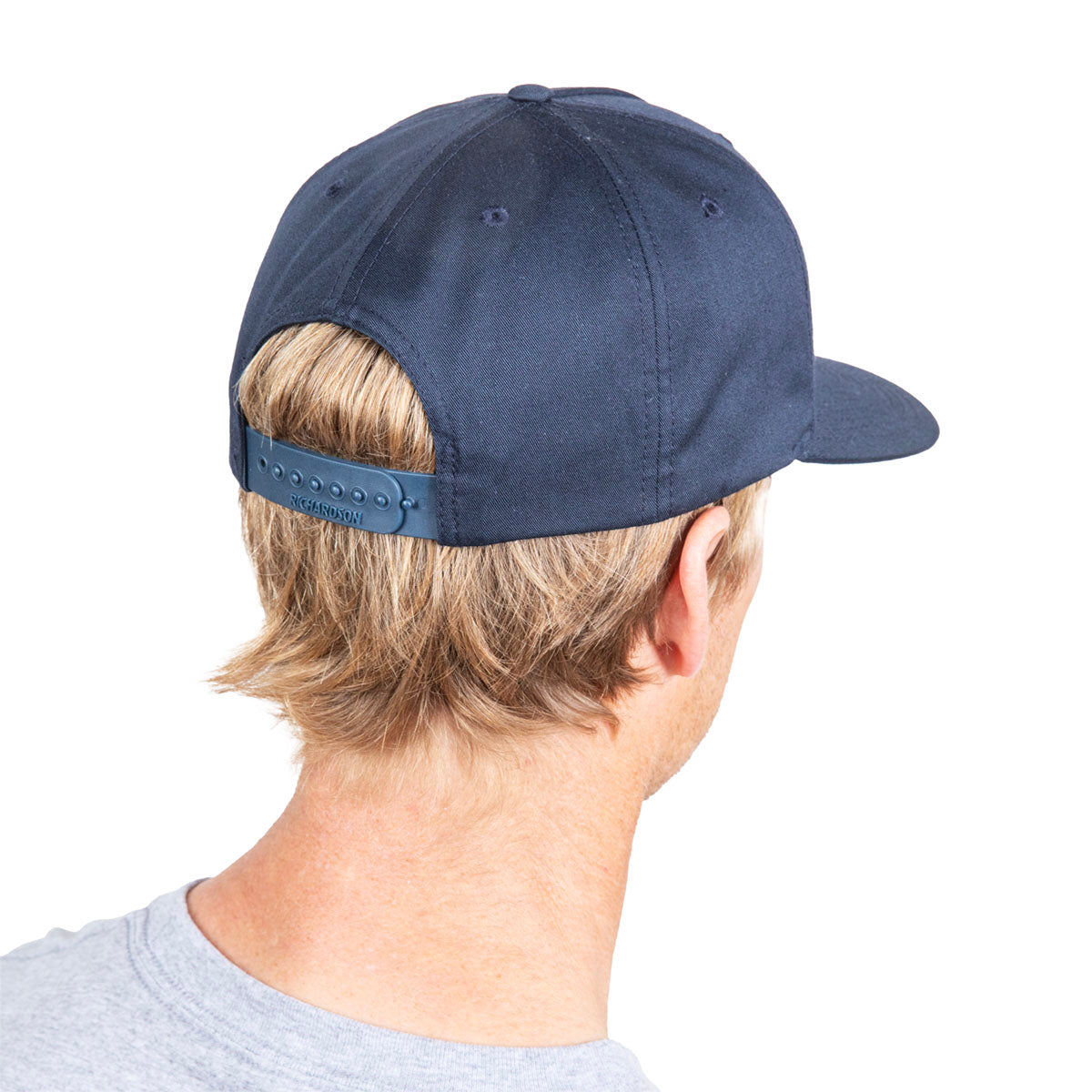 STEWART NAVY LEATHER BADGE ADJUSTABLE HAT(Stewart Navy Leather Badge Adjustable Hat)