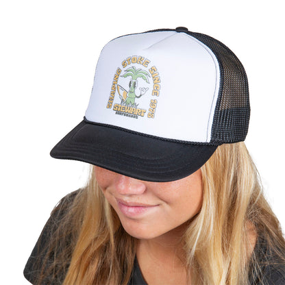  STEWART YOUTH GROM PALM FOAM TRUCKER HAT(Stewart Youth Grom Palm Foam Trucker Hat)