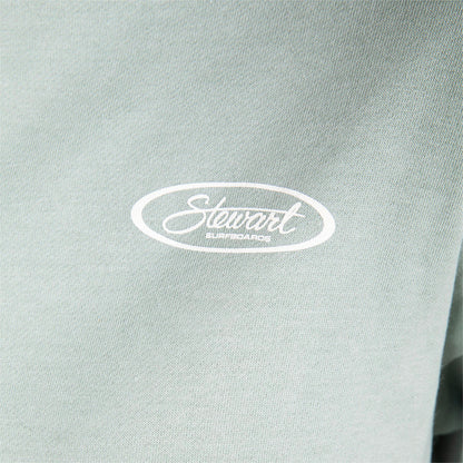  STEWART SURF OVAL WOMEN'S CROP HOODED SWEATSHIRT(Stewart Surf Oval Womens Crop Hooded Sweatshirt)