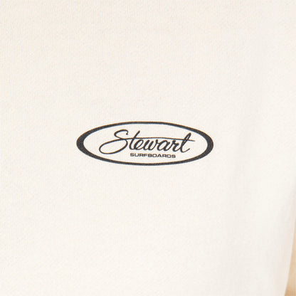  STEWART SURF OVAL WOMEN'S CROP HOODED SWEATSHIRT(Stewart Surf Oval Womens Crop Hooded Sweatshirt)