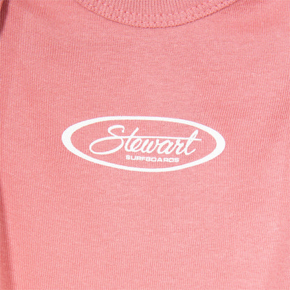  STEWART SURF OVAL GIRLS S/S FLUTTER SLEEVE BABY ONESIE(Stewart Surf Oval Girls S S Flutter Sleeve Baby Onesie)