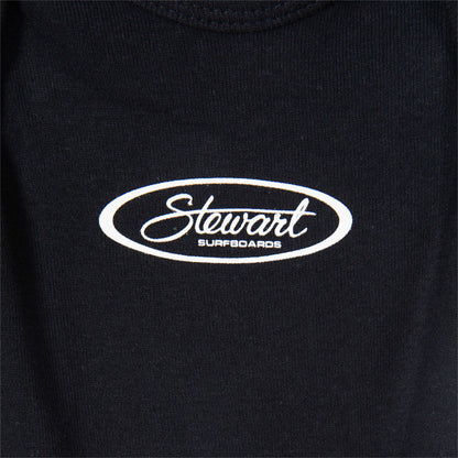  STEWART SURF OVAL GIRLS S/S FLUTTER SLEEVE BABY ONESIE(Stewart Surf Oval Girls S S Flutter Sleeve Baby Onesie)