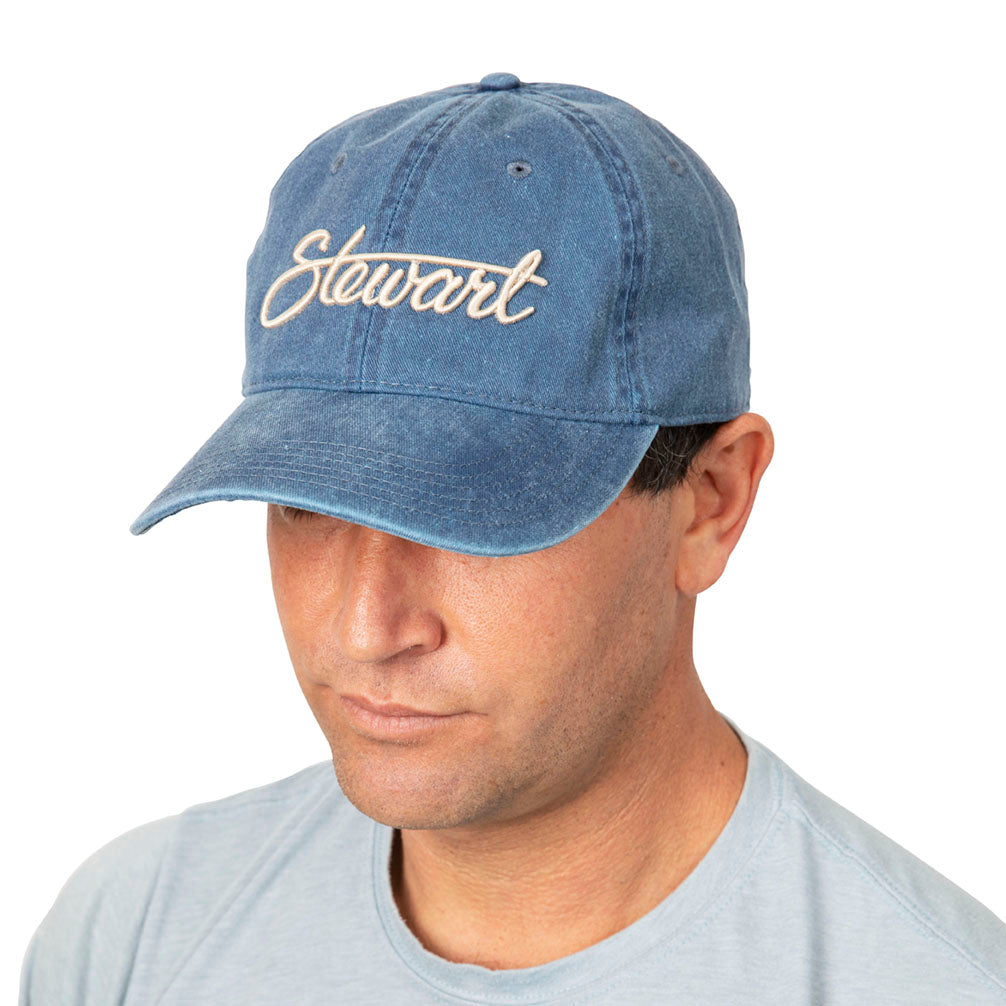  STEWART SCRIPT PIGMENT DYED DAD HAT(Stewart Script Pigment Dyed Dad Hat)