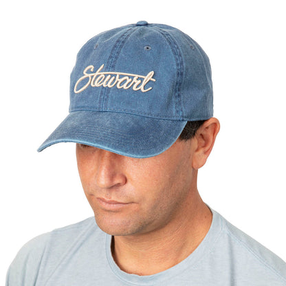 STEWART SCRIPT PIGMENT DYED DAD HAT(Stewart Script Pigment Dyed Dad Hat)