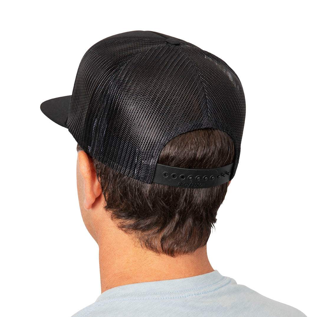  STEWART SCRIPT LOW PRO TRUCKER HAT MED/LRG(Stewart Script Low Pro Trucker Hat Med Lrg)