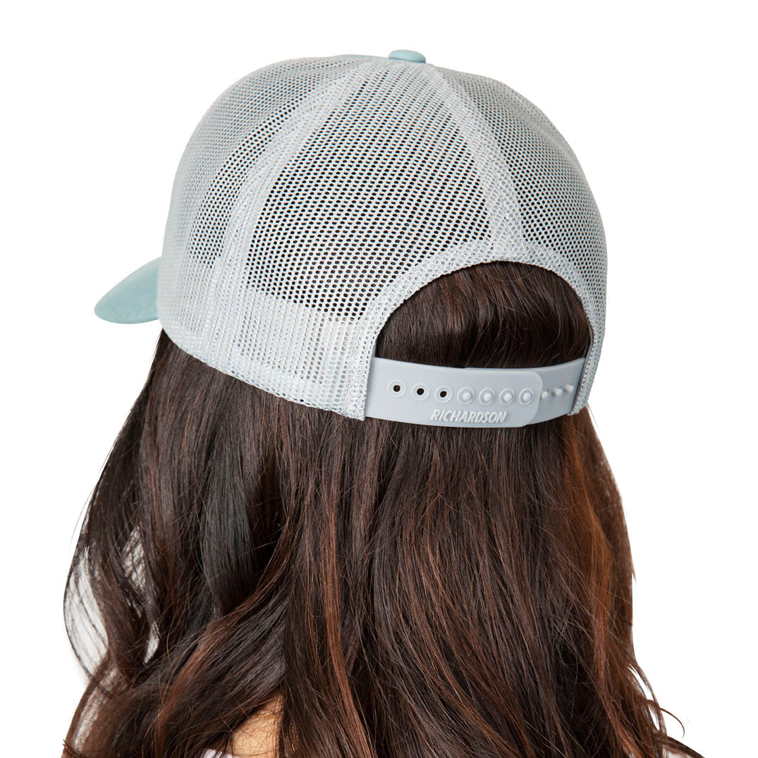  STEWART SCRIPT LOW PRO TRUCKER HAT MED/LRG(Stewart Script Low Pro Trucker Hat Med Lrg)