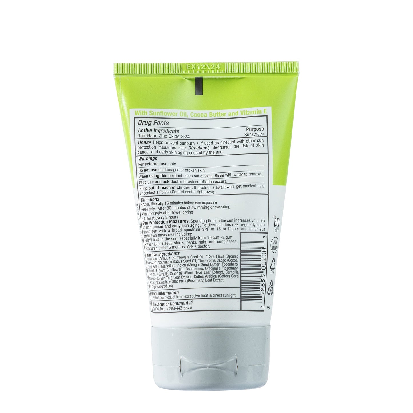  RAW ELEMENTS FACE & BODY TUBE SPF 30+(Raw Elements Face Body Tube Spf 30)