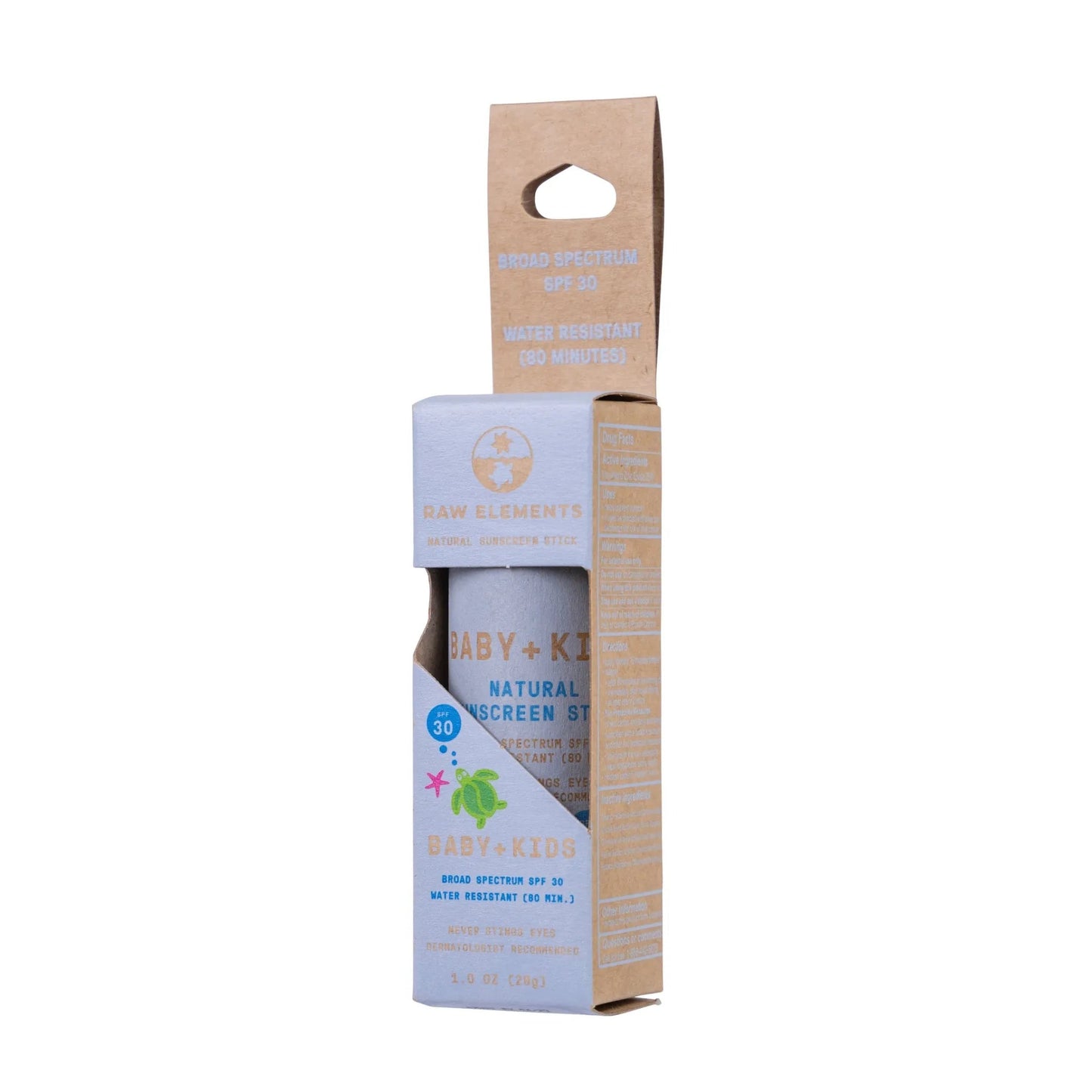  RAW ELEMENTS BABY + KIDS MINERALSTICK SPF 30+(Raw Elements Baby Kids Mineral Stick Spf 30)