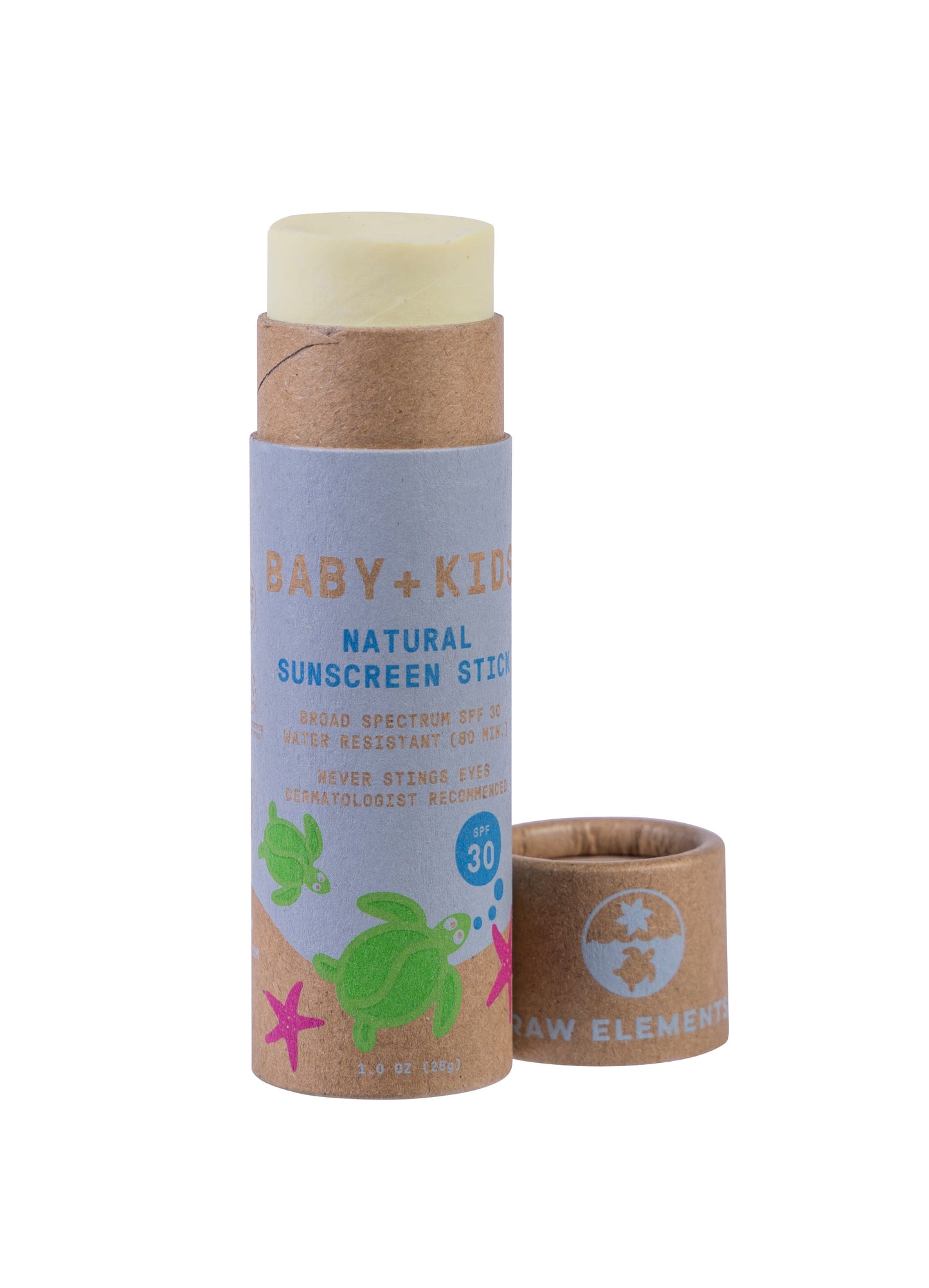  RAW ELEMENTS BABY + KIDS MINERALSTICK SPF 30+(Raw Elements Baby Kids Mineral Stick Spf 30)