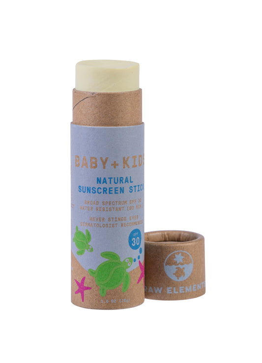  RAW ELEMENTS BABY + KIDS MINERALSTICK SPF 30+(Raw Elements Baby Kids Mineral Stick Spf 30)