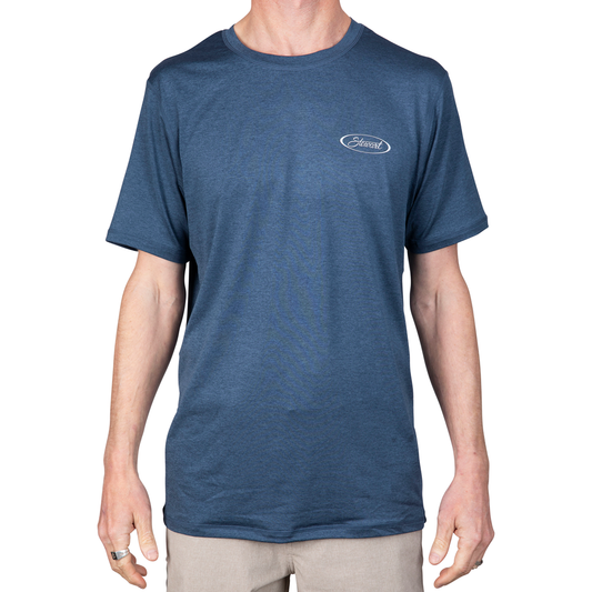  STEWART MEN'S ANTIX S/S TECH UV SURF SHIRT - HEATHER NAVY(Stewart Mens Antix S S Tech Uv Surf Shirt Heather Navy)