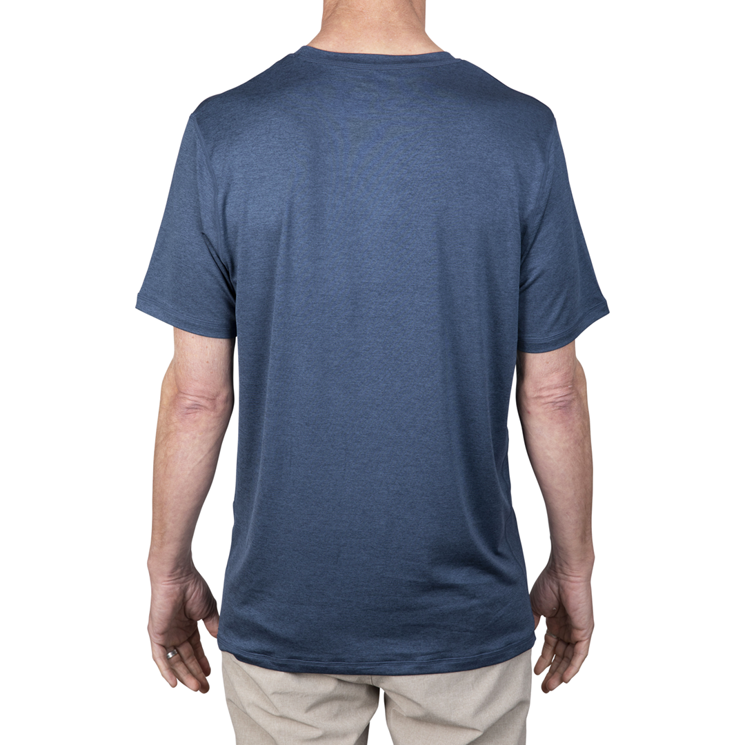  STEWART MEN'S ANTIX S/S TECH UV SURF SHIRT - HEATHER NAVY(Stewart Mens Antix S S Tech Uv Surf Shirt Heather Navy)
