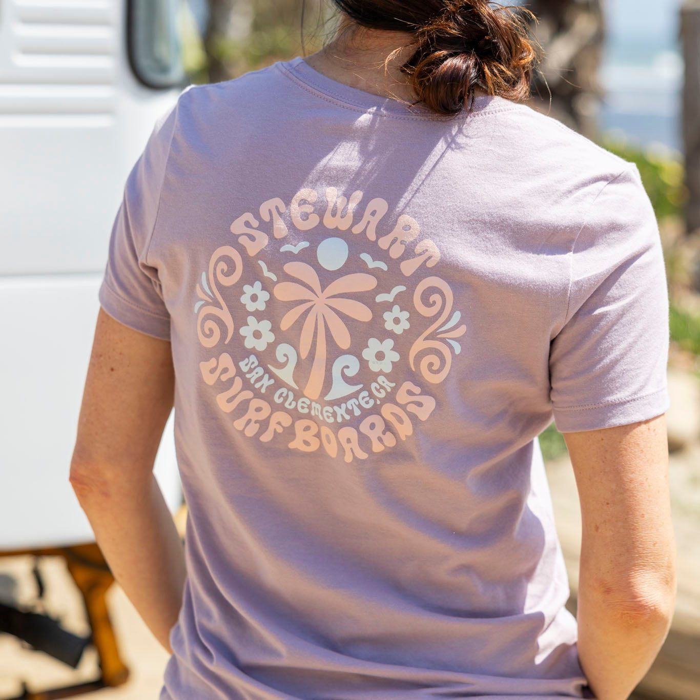  STEWART ROUND & ROUND WOMENS S/S T-SHIRT(Stewart Blooming Birds Womens S S T Shirt Copy)