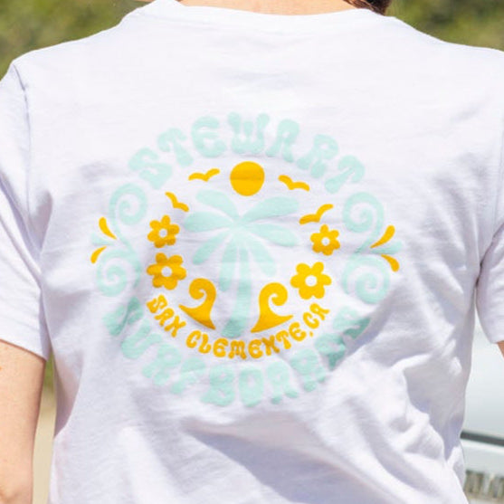  STEWART ROUND & ROUND WOMENS S/S T-SHIRT(Stewart Blooming Birds Womens S S T Shirt Copy)