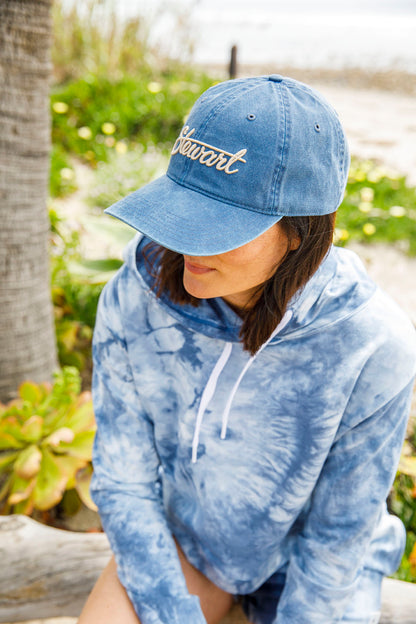  STEWART SCRIPT PIGMENT DYED DAD HAT(Stewart Script Pigment Dyed Dad Hat)