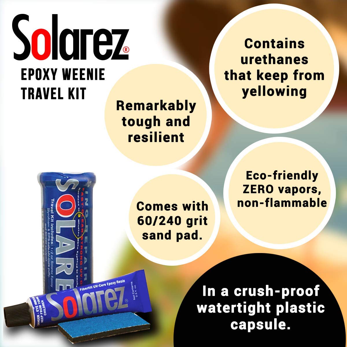  SOLAREZ WEENIE KIT - EPOXY(Surf Plus Supply Solarez Weenie Kit Epoxy)
