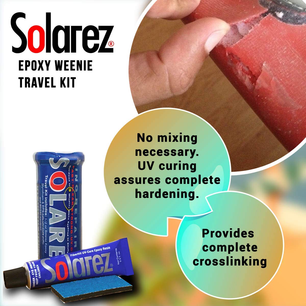  SOLAREZ WEENIE KIT - EPOXY(Surf Plus Supply Solarez Weenie Kit Epoxy)