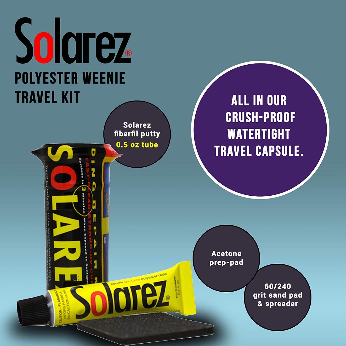  SOLAREZ WEENIE KIT - POLY(Surf Plus Supply Solarez Weenie Kit Poly)