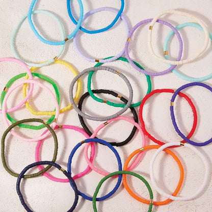  PURA VIDA CABRILLO VINYL DISC STRETCH BRACELET(Pura Vida Cabrillo Vinyl Disc Stretch Bracelet)