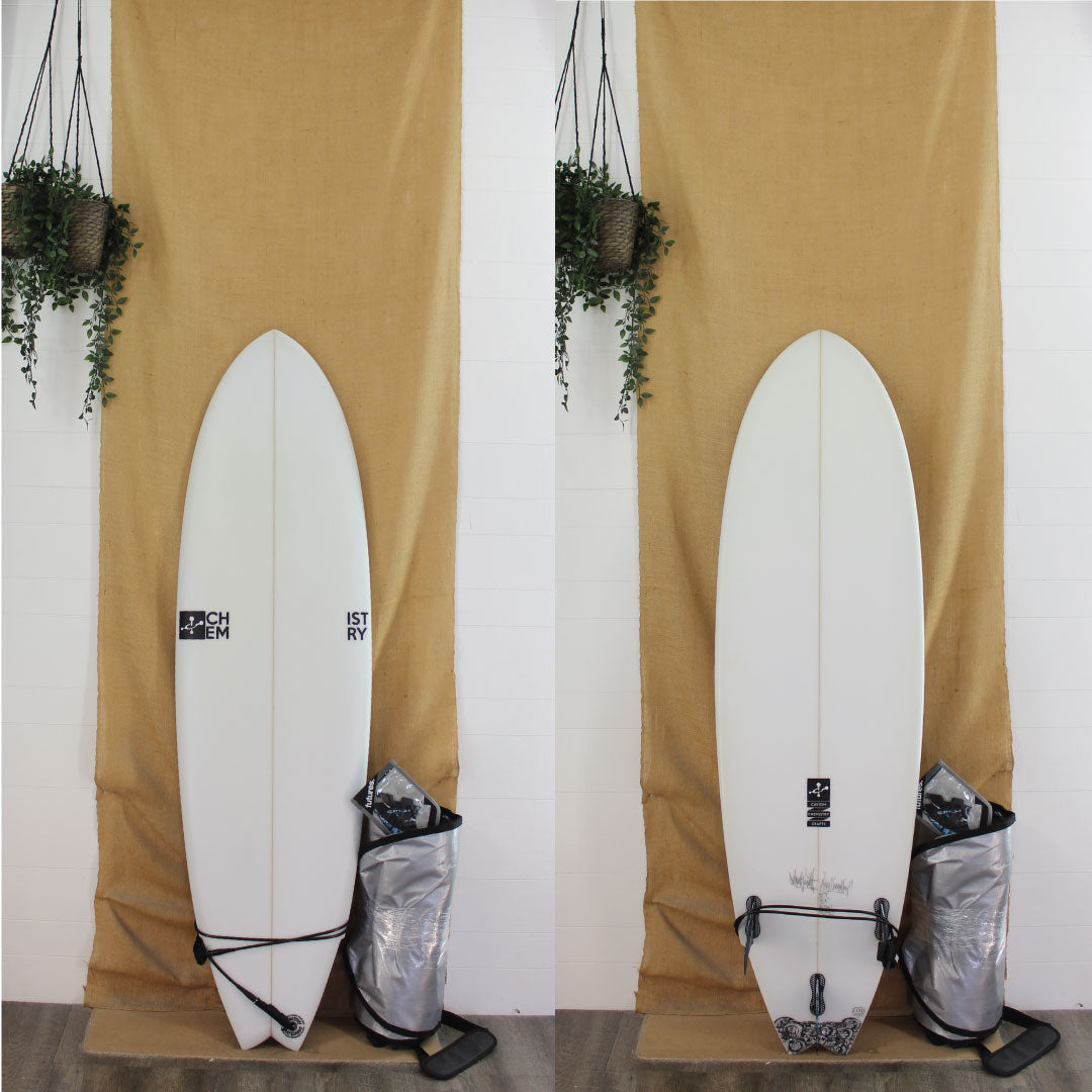 USED Chemistry "The Nucleus" Shortboard Poly 6'4 X 21 X 2 3/4(Used Chemistry The Nucleus Shortboard Poly 64 X 21 X 2 3 4)