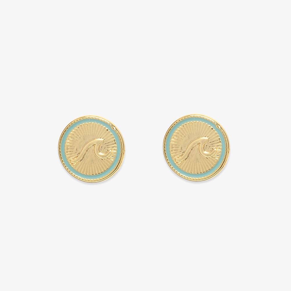  PURA VIDA TIDAL STUD GOLD EARRINGS(Pura Vida Tidal Stud Earrings)