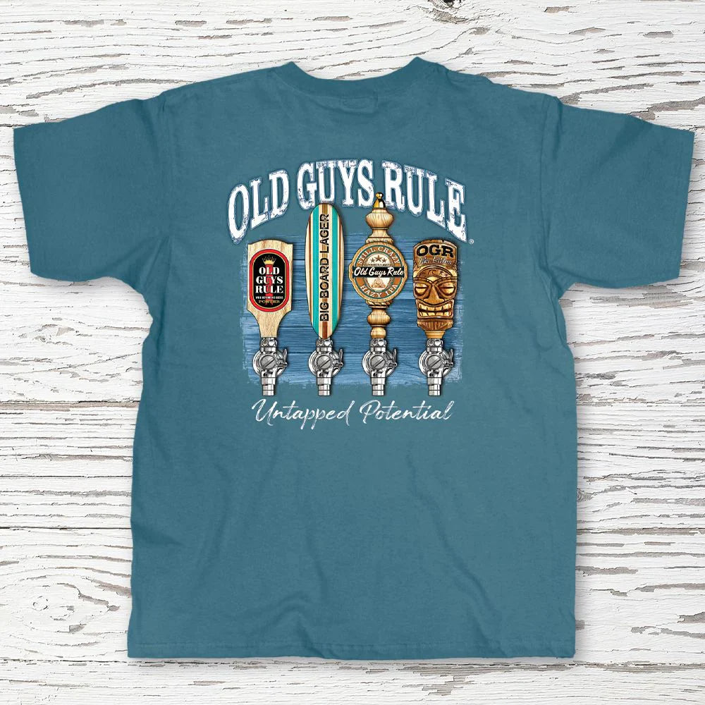  OLD GUYS RULE - UNTAPPED POTENTIAL II T-SHIRT(Copy Of Old Guys Rule Poker Chip T Shirt 2)