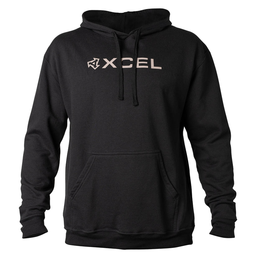  XCEL MEN'S CORP LOGO HOODED PULLOVER FLEECE(Xcel Mens Corp Logo Hooded Pullover Fleece)