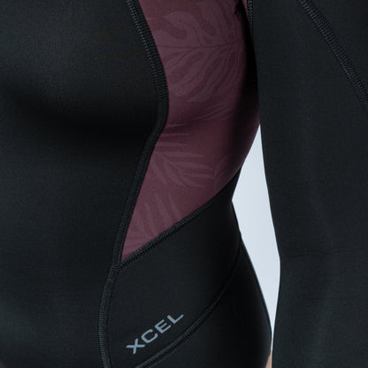  XCEL WOMEN'S AXIS LONG SLEEVE BACK ZIP CHEEKY CUT SPRING SUIT 2MM(Womens Axis Long Sleeve Back Zip Cheeky Cut Spring Wetsuit 2mm)