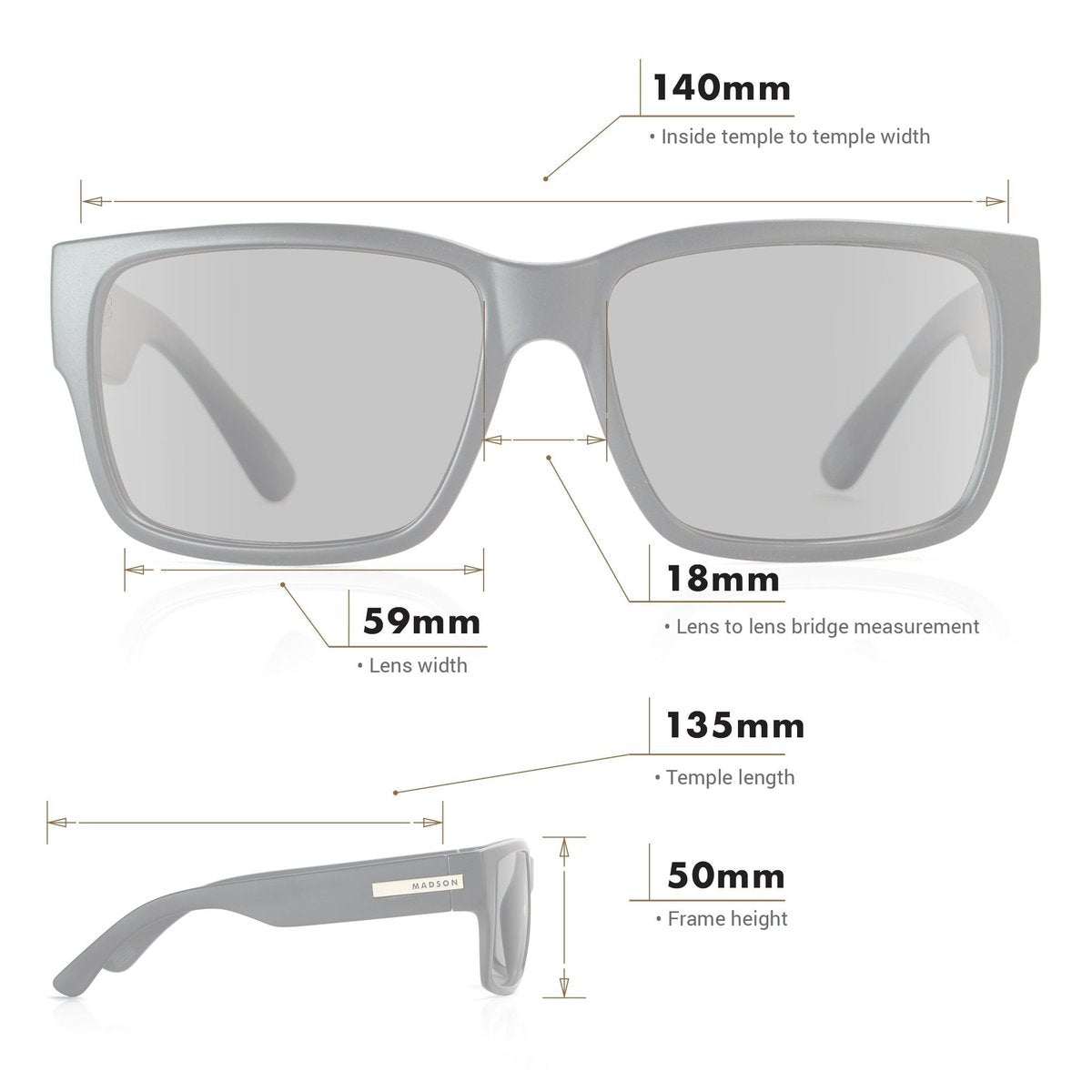  MADSON CLASSICO POLARIZED SUNGLASSES(Madson Classico Polarized Sunglasses)