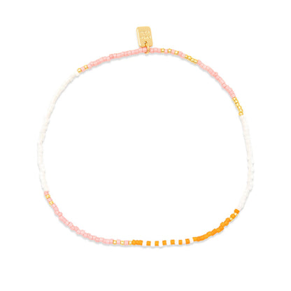  PURA VIDA MIXED SEED BEAD GOLD STRETCH ANKLET(Pura Vida Mixed Seed Bead Gold Stretch Anklet)