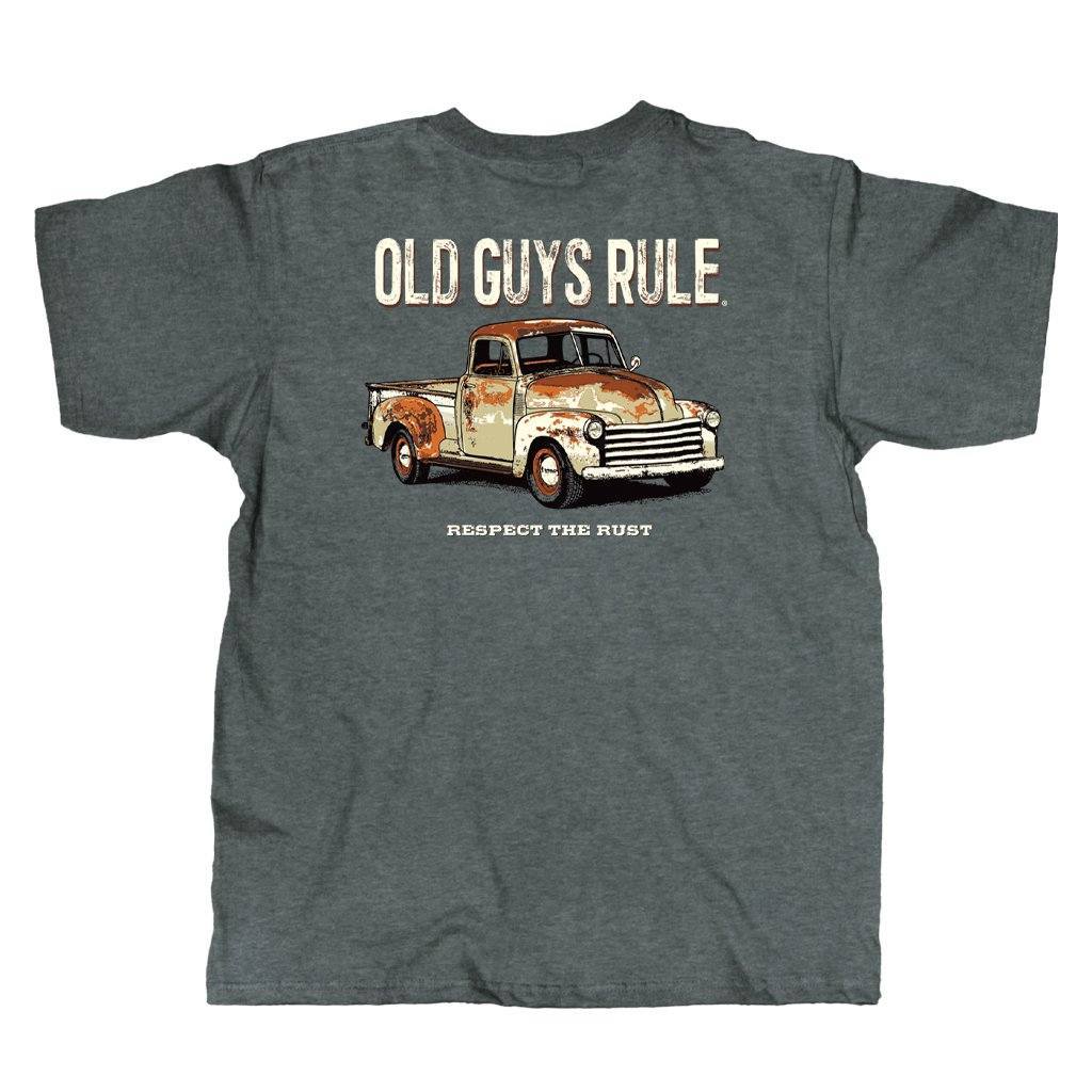  OLD GUYS RULE - RESPECT THE RUST T-SHIRT(Old Guys Rule Respect The Rust T Shirt)