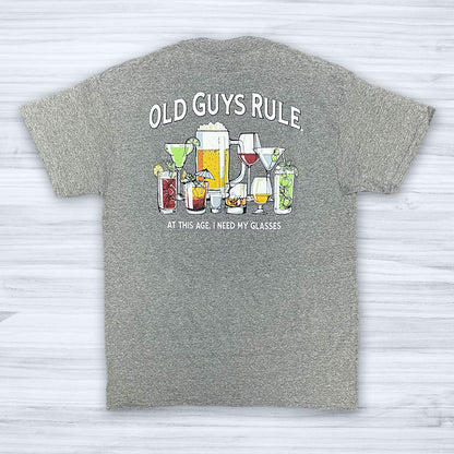  OLD GUYS RULE - GLASSES T-SHIRT(Old Guys Rule Glasses T Shirt)