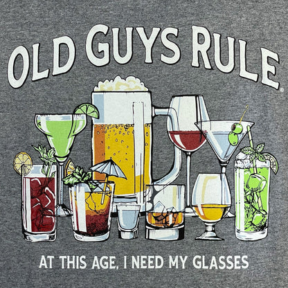  OLD GUYS RULE - GLASSES T-SHIRT(Old Guys Rule Glasses T Shirt)