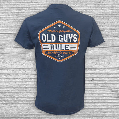  OLD GUYS RULE - GETTING OLDER T-SHIRT(Copy Of Old Guys Rule Old Guys Rock T Shirt)