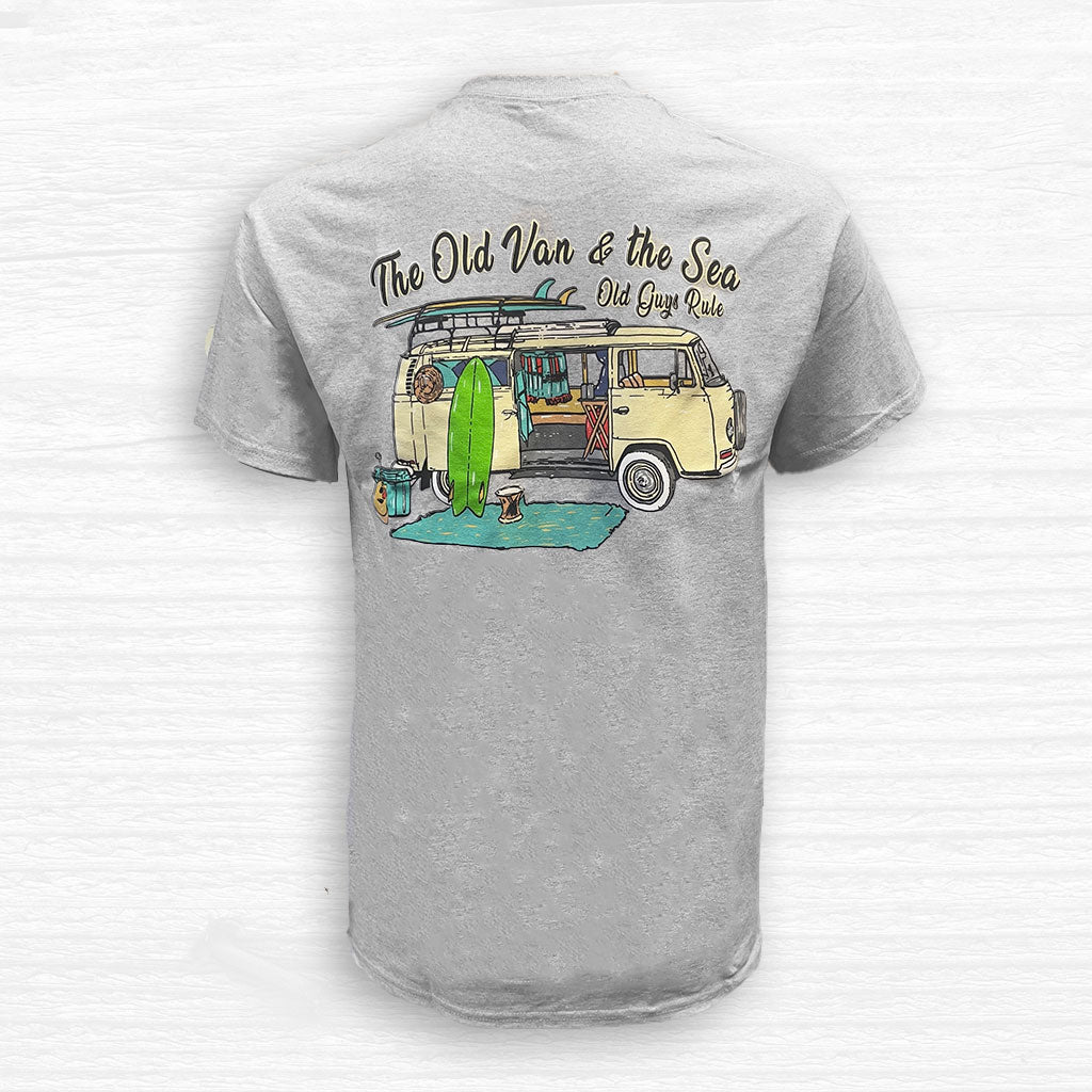  OLD GUYS RULE - OLD VAN & THE SEA T-SHIRT(Old Guys Rule Old Van The Sea T Shirt)