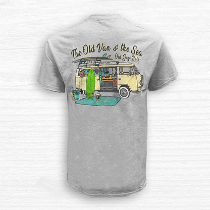 OLD GUYS RULE - OLD VAN & THE SEA T-SHIRT(Old Guys Rule Old Van The Sea T Shirt)