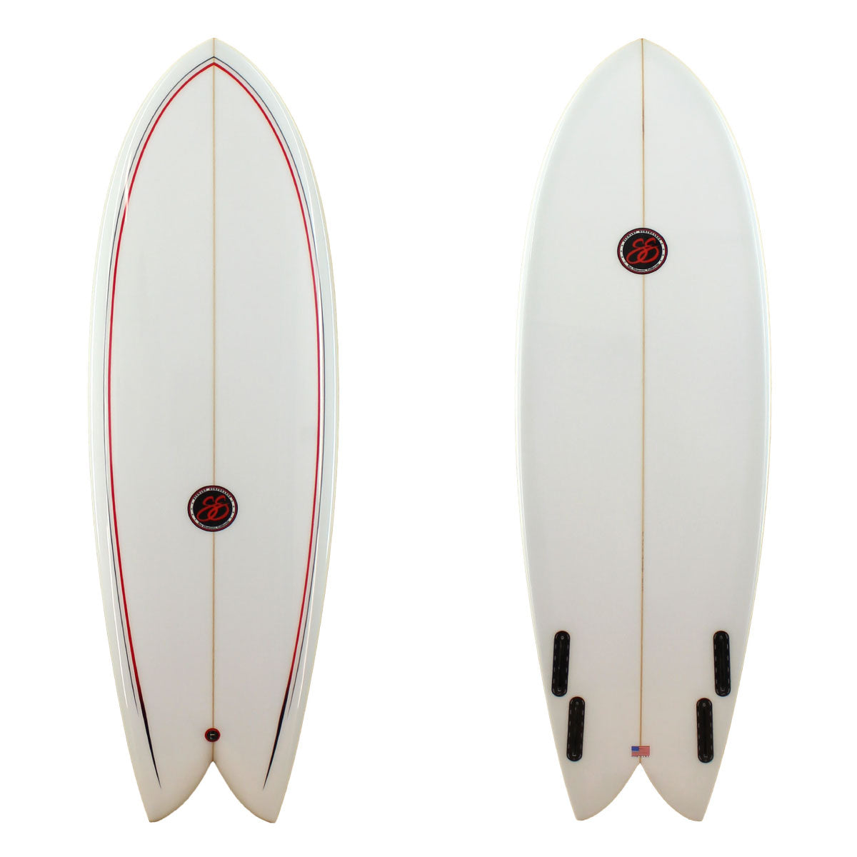  5'10" Retro Fish (5'10", 20 7/8", 2 3/4") B#126344 Gloss & Polish(Retro Fish 126344)
