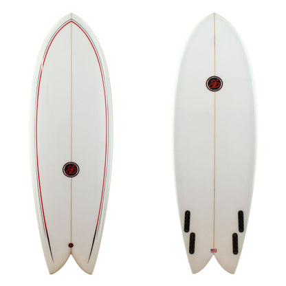  5'10" Retro Fish (5'10", 20 7/8", 2 3/4") B#126344 Gloss & Polish(Retro Fish 126344)
