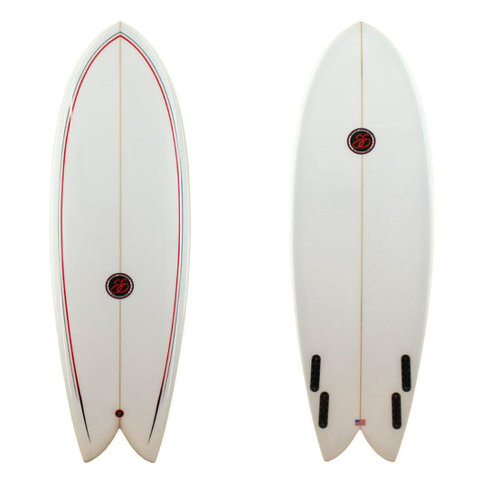  5'10" Retro Fish (5'10", 20 7/8", 2 3/4") B#126344 Gloss & Polish(Retro Fish 126344)