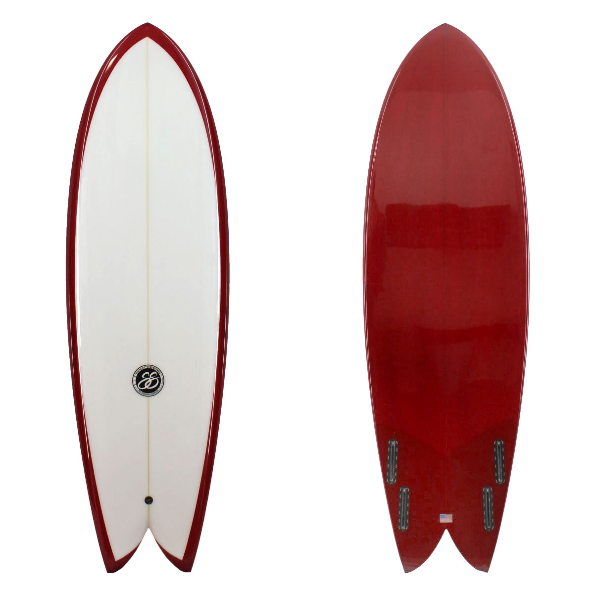  5'10" Retro Fish (5'10", 20 7/8", 2 3/4") B#128107 Gloss & Polish(Retro Fish 128107)