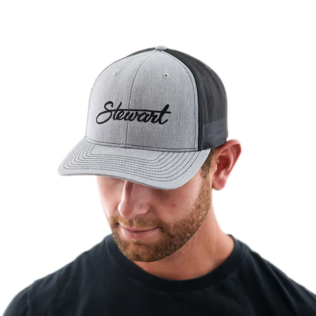  STEWART SCRIPT RETRO TRUCKER HAT(Stewart Script Retro Trucker Hat)