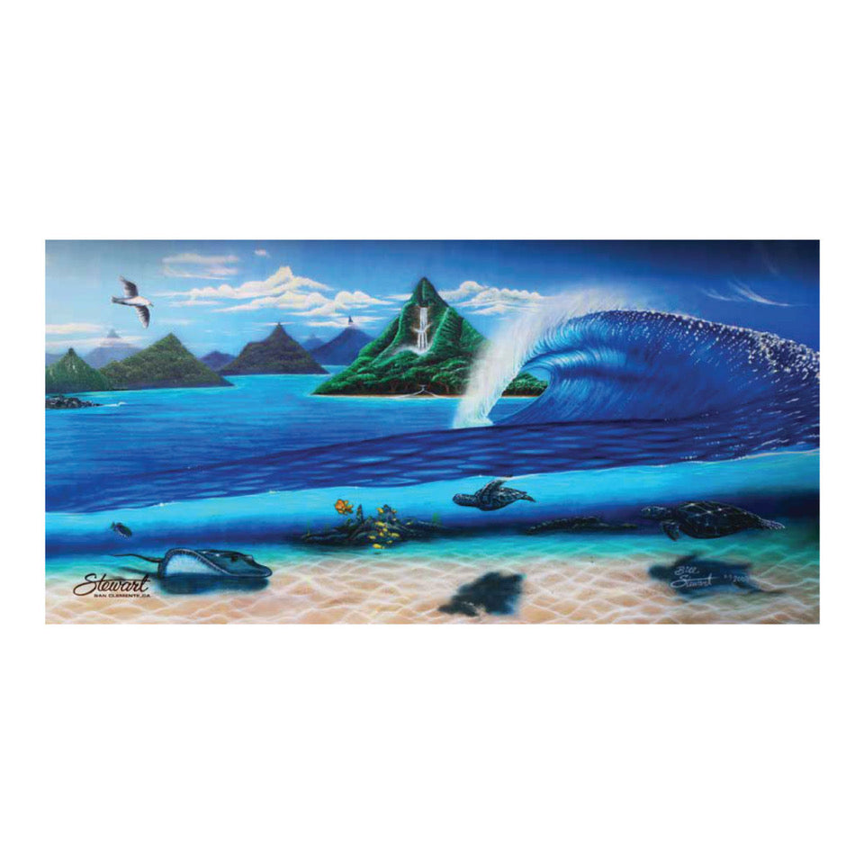  STEWART SHOP MURAL LARGE BEACH TOWEL(Stewart Stone Mural Large Beach Towel)